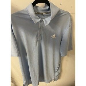 ADIDAS GOLF Mens Short Sleeve Polo Shirts, Size L,Blue NWOT